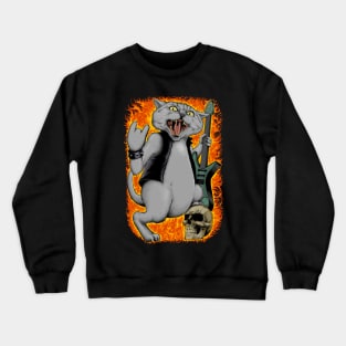 HEAVY METAL CAT Crewneck Sweatshirt